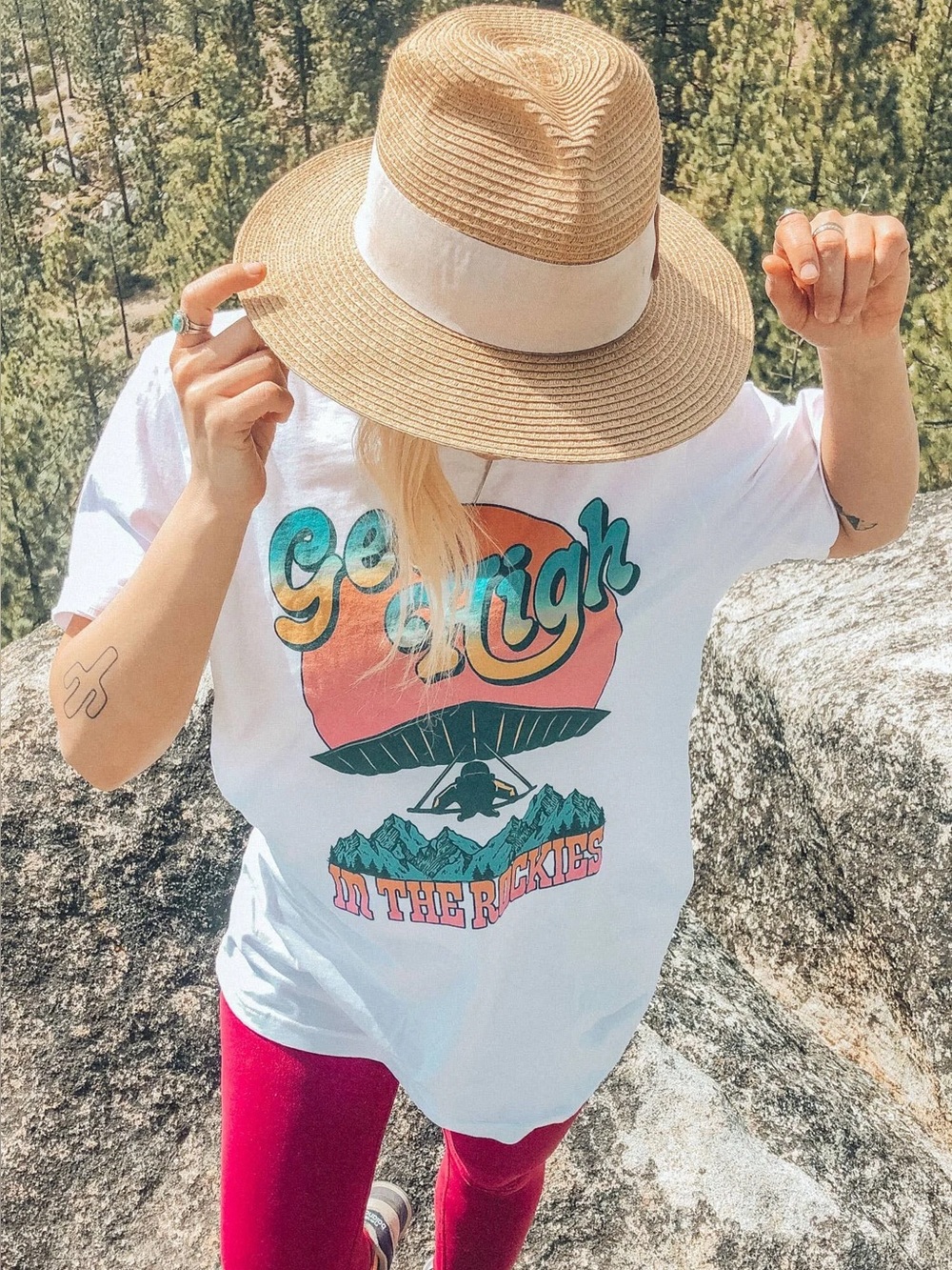 Kaeraz Get high in the Rockies tee
